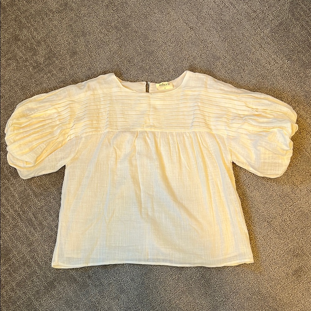 Pleated peasant top